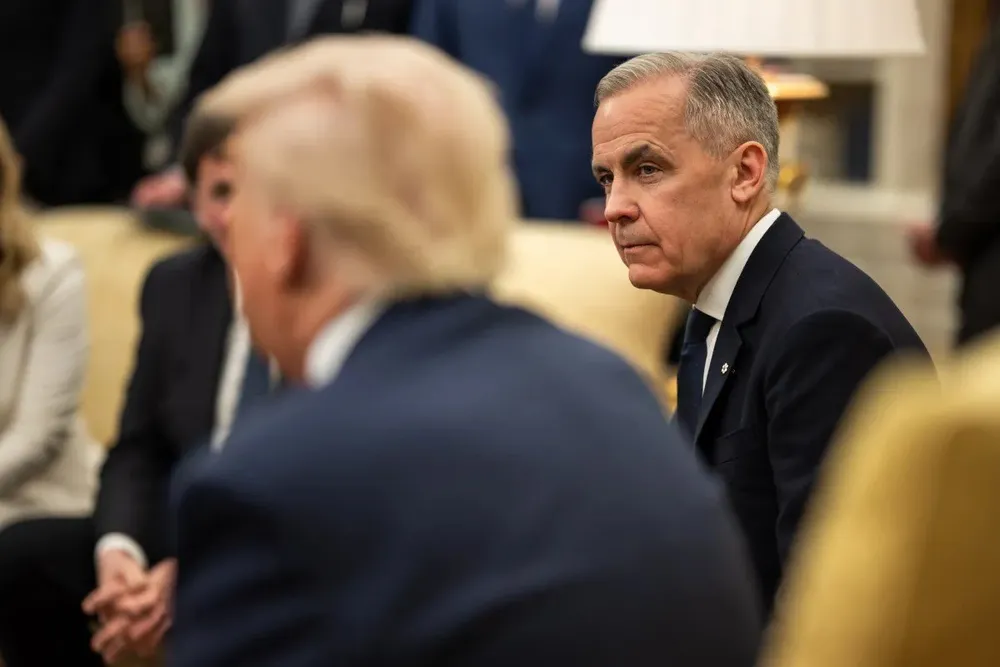 Canada's Prime Minister Mark Carney on a visit to the White House.