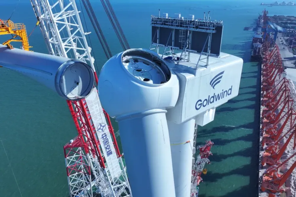 A Goldwind floating prototype which was installed in the city of Beihai in China's Guangxi province.