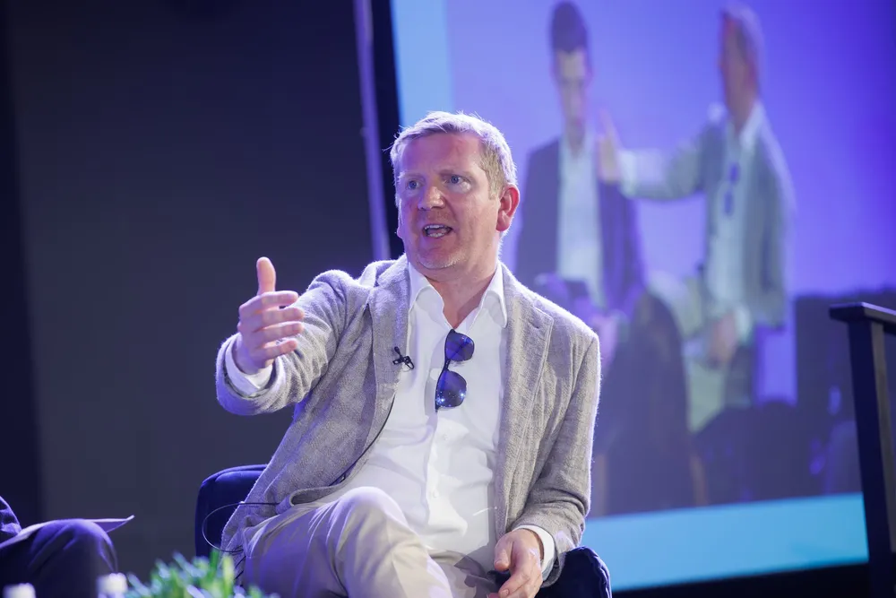 GB Energy CEO Dan McGrail speaking at the Global Offshore Wind summit in London earlier this year.