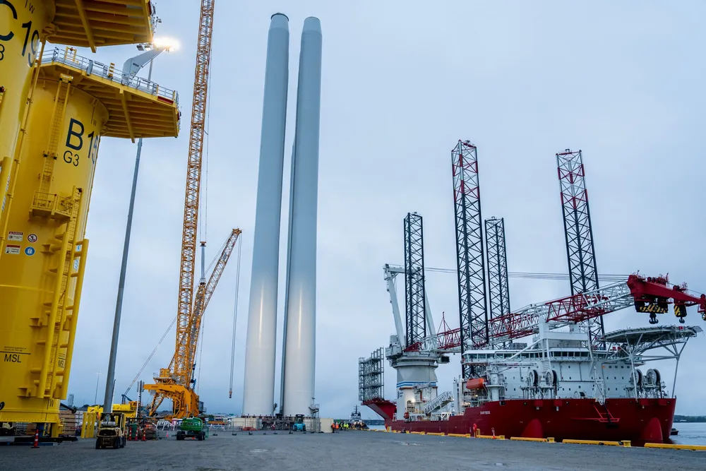 Dominion Energy's Charybdis arriving at Portsmouth Marine Terminal for the first time.