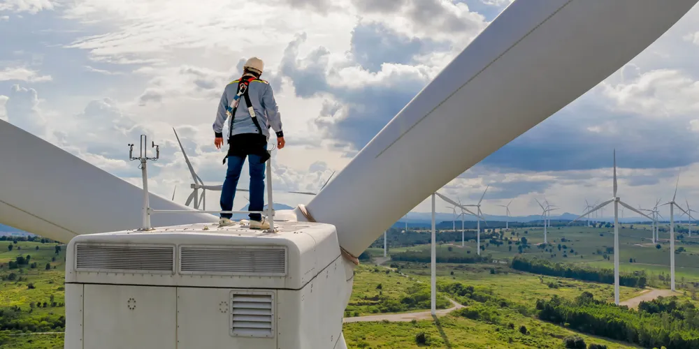 A wind technician.