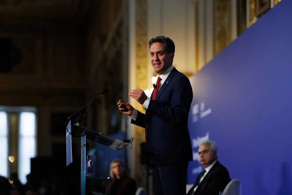 Ed Miliband, Secretary of State for Energy Security and Net Zero, hosts a summit on the Future of Energy Security in London.