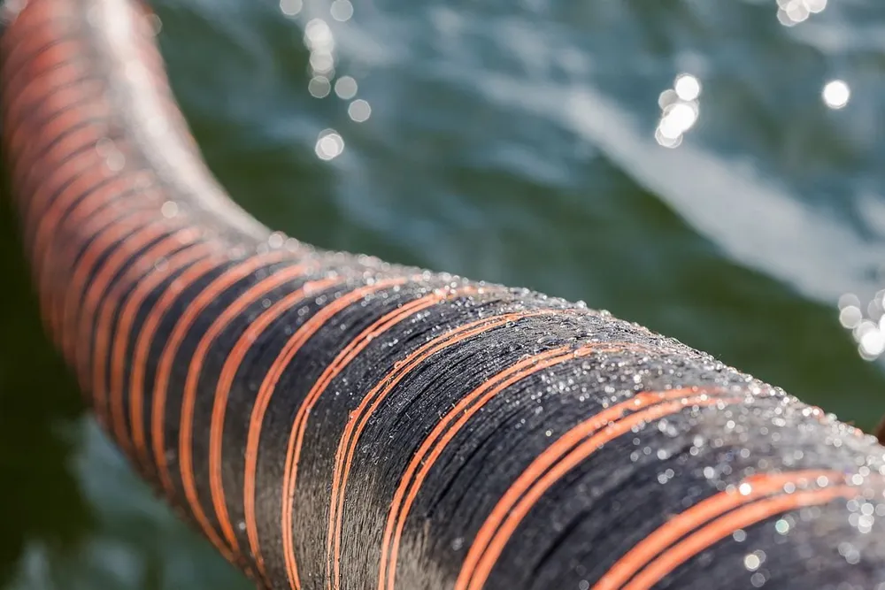 Export cables during installation on Orsted's Hornsea 2 offshore wind farm in the UK