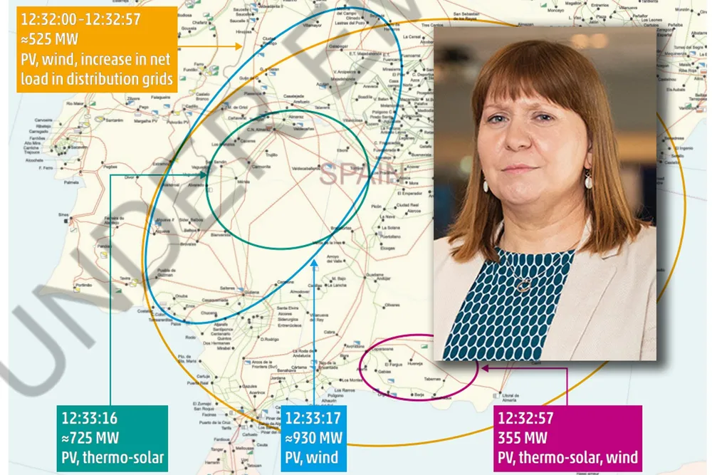 Within 20 seconds, Spain lost more than 2 GW from wind and solar power. Over-voltage is the main known cause, according to the latest report from ENTSO-E. Sonya Twohig is the secretary-general of the organisation.
