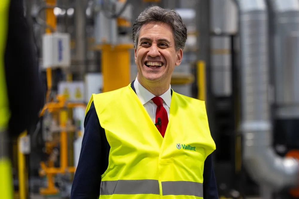 UK energy secretary Ed Miliband.