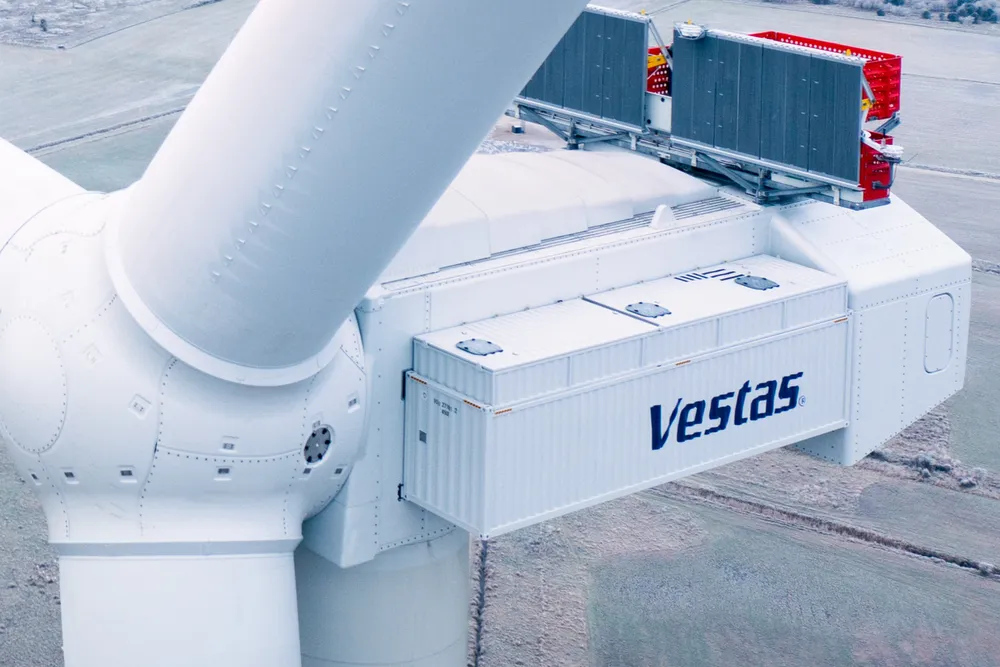 A prototype V236-15.0MW Vestas turbine installed in Denmark.