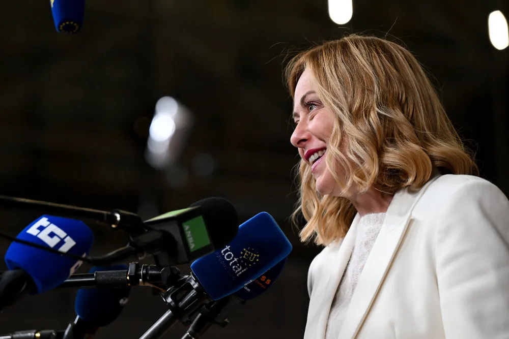 Italian Prime Minister Giorgia Meloni.
