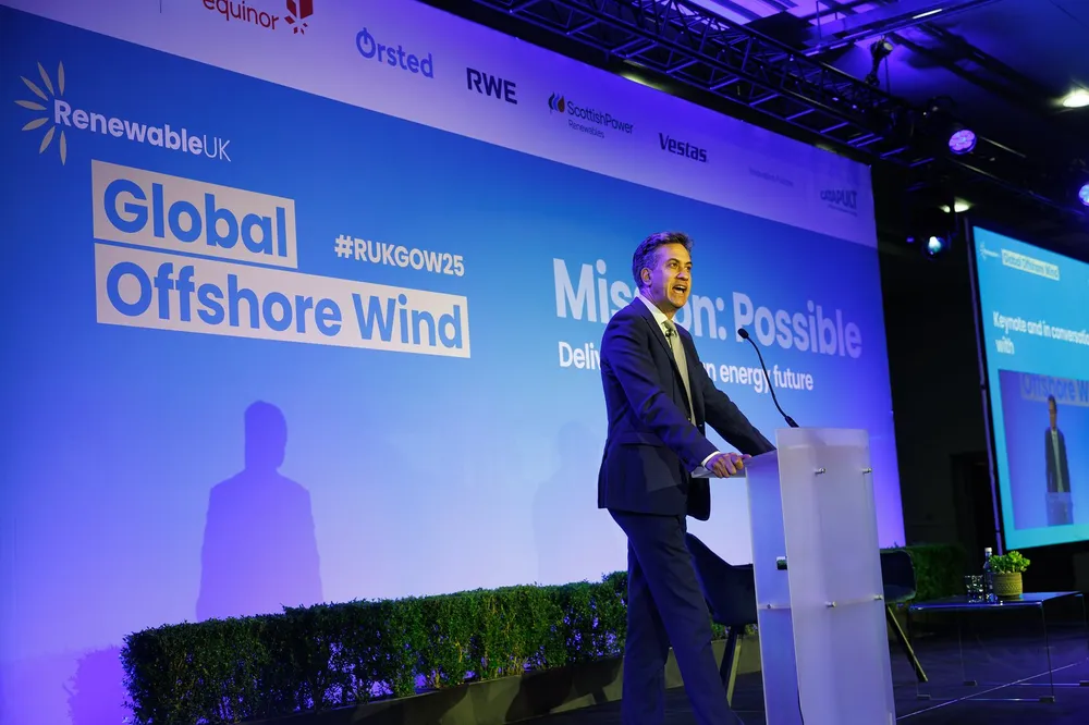 UK energy secretary Ed Miliband.
