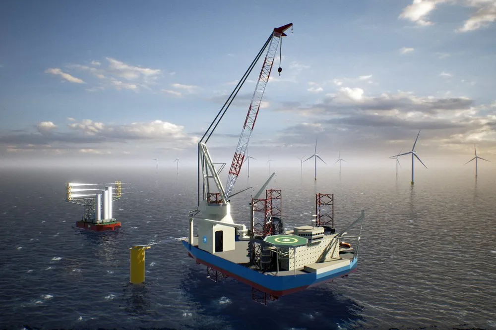 Maersk Offshore Wind's WIV concept (rendered image)