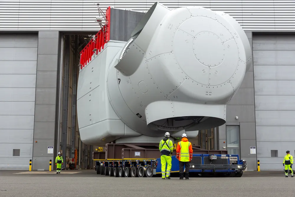 Offshore wind nacelles such as this one from a Siemens Gamesa 11MW turbine in Cuxhaven, Germany, will be subject to the 50% tariff.