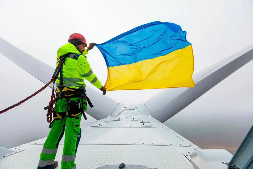 Ukraine has continued to deploy wind turbines despite its ongoing war with Russia.
